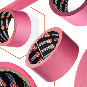 Малярная клейкая лента Polax с рисовой бумаги Delicate 48 мм х 20 м (101-099) UA