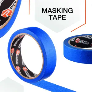 Малярна клейка стрічка Polax Premium 19 мм х 20 м (101-023) UA