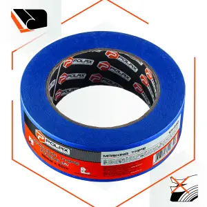 Малярна клейка стрічка Polax Premium 38 мм х 50 м (101-290) UA