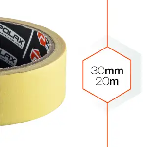 Малярна клейка стрічка Polax Стандарт 30 мм х 20 м (101-015) UA