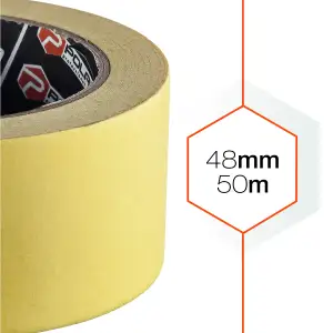 Малярна клейка стрічка Polax Стандарт 48 мм х 50 м (101-293) UA