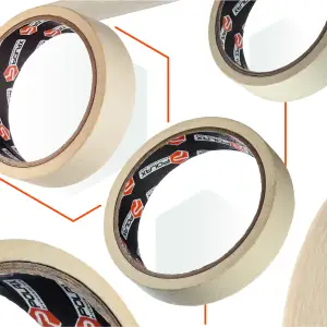 Малярная клейкая лента Polax Profi 25 мм х 20 м (101-019) UA