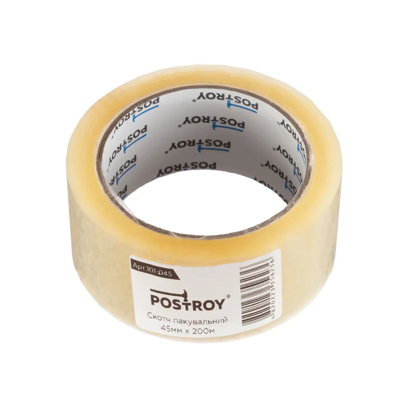 Клейкая лента Postroy скотч упаковочный 200 м x 45 мм (101-045) UA
