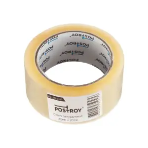 Клейкая лента Postroy скотч упаковочный 200 м x 45 мм (101-045) UA