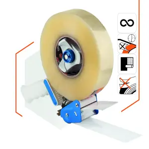 Клейкая лента Polax скотч упаковочный прозрачный 500 м x 45 мм (101-054) UA