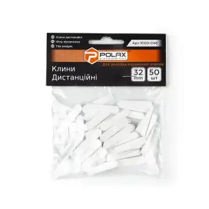 Клинья для плитки Polax дистанционные 32 мм 50 шт. (1000-046) UA
