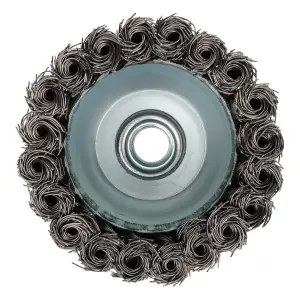 Щетка чашечная 85 мм, для УШМ, М14, витая проволока Polax (54-161) UA