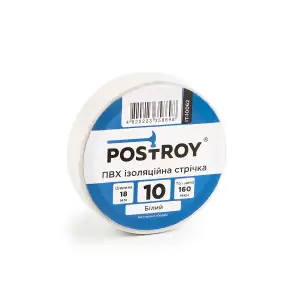Набір ізоляційних стрічок Postroy ПВХ кольорові 10 м (10-10066) UA