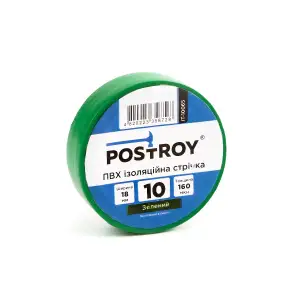 Набір ізоляційних стрічок Postroy ПВХ кольорові 10 м (10-10066) UA