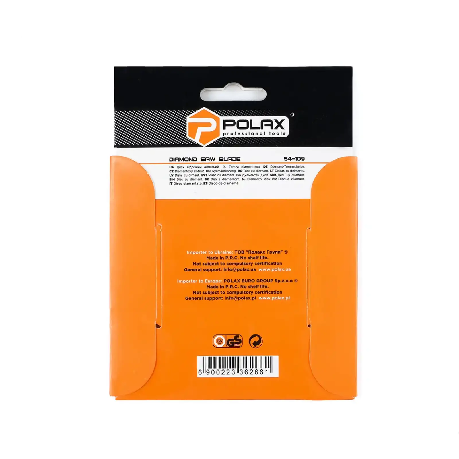 Диск відрізний алмазний Ceramic Polax 115x1.4x22.23 (54-109) UA