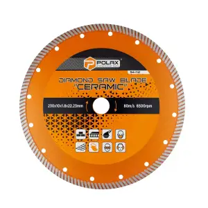 Диск отрезной алмазный Ceramic Polax 230x1.8x22.23 мм (54-112) UA
