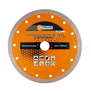 Диск отрезной алмазный Ceramic Polax 180x1.8x22.23 мм (54-115) UA