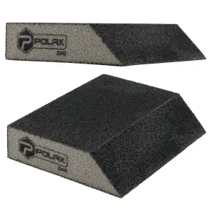 Губка шліфувальна P240 Polax кутова 110х90х25 мм (54-187) UA