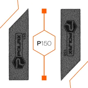 Губка шліфувальна P150 Polax кутова 110х90х25 мм (54-227) UA