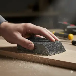 Губка шліфувальна P150 Polax кутова 110х90х25 мм (54-227) UA