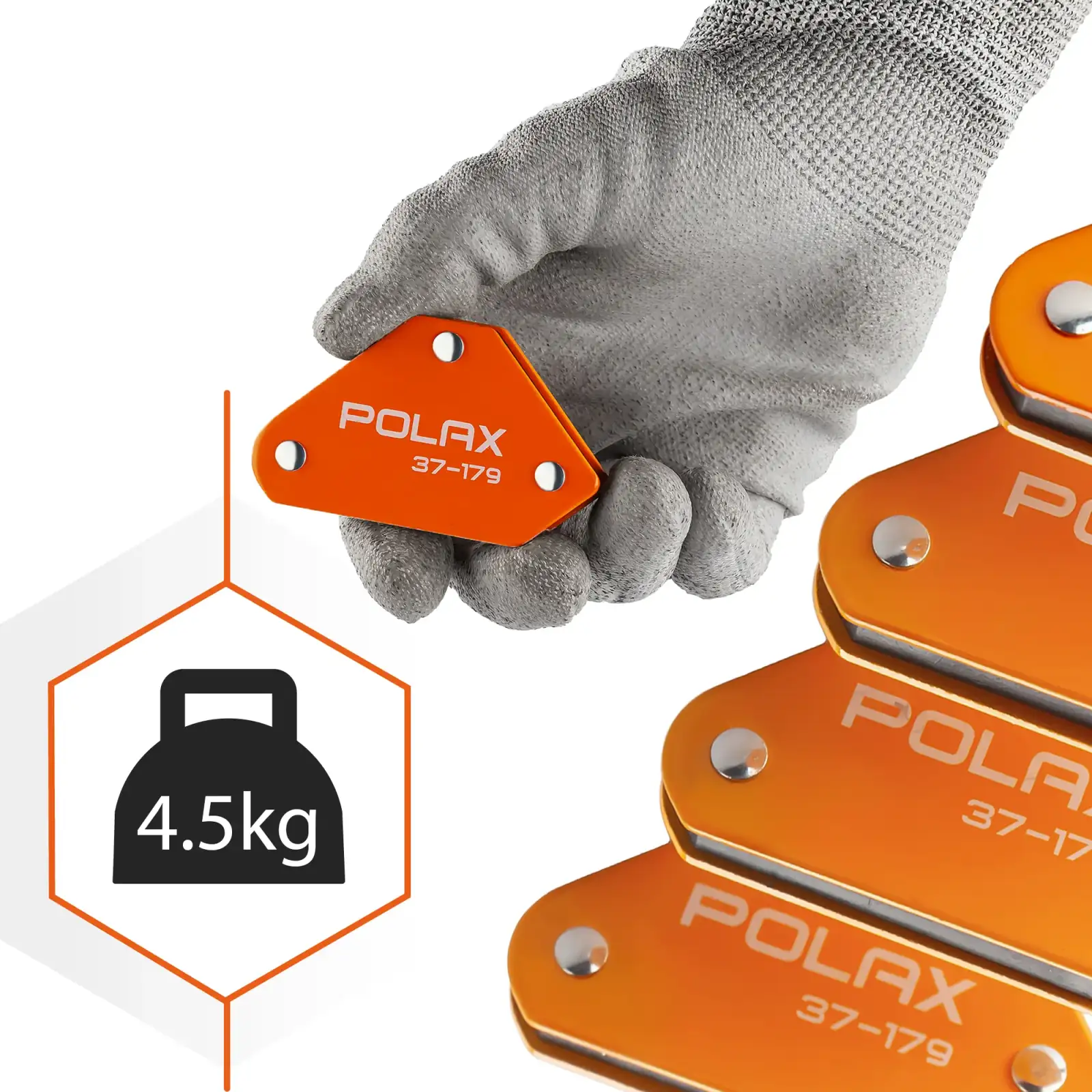 Набор магнитных держателей для сварки Polax 4 шт (37-179) UA