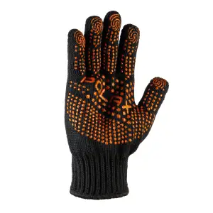 Перчатки рабочие Polax с ПВХ покрытием черные, 70/30, р.11-XL (1000-333) UA