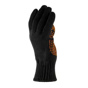Перчатки рабочие Polax с ПВХ покрытием черные, 70/30, р.11-XL (1000-333) UA