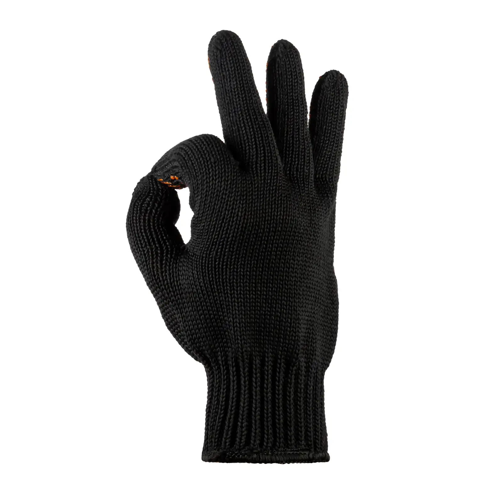 Перчатки рабочие Polax с ПВХ покрытием черные, 70/30, р.11-XL (1000-333) UA