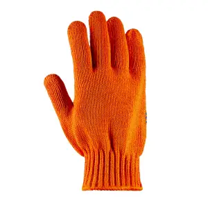 Перчатки рабочие Polax с ПВХ покрытием оранжевые, р. 11-XL (1000-334) UA