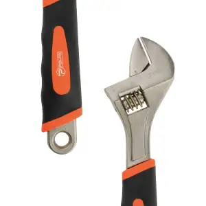 Ключ разводной Polax с обрезиненной рукоятью 300 мм (25-020) UA