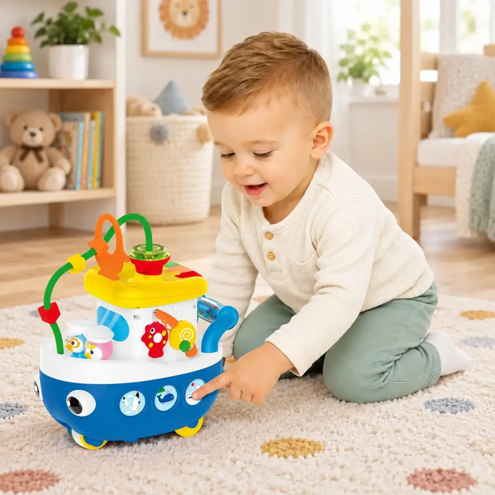 Игровой центр KIDDI SMART - КОРАБЛИК ПРИКЛЮЧЕНИЙ (украинский, свет) (1901)