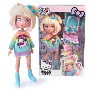 Ігровий набір 4SF MANGA DOLLS серії "Hello Kitty" – СТИЛЬНА ЦУКЕРОЧКА-ЄДИНОРІГ (з аксес.) (HKTF2000)