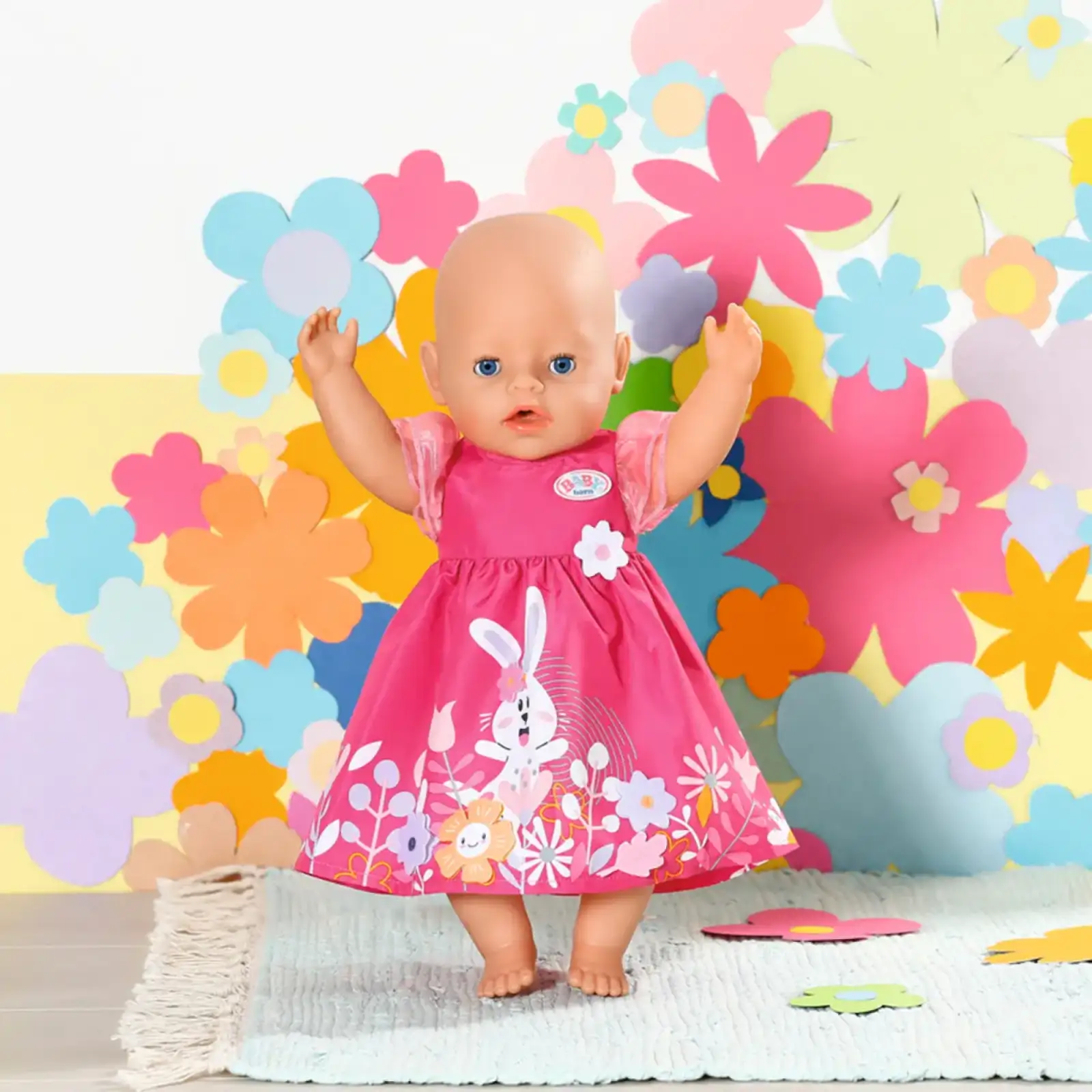 Одяг для ляльки BABY BORN - СУКНЯ З КВІТАМИ (43 cm) (832639)