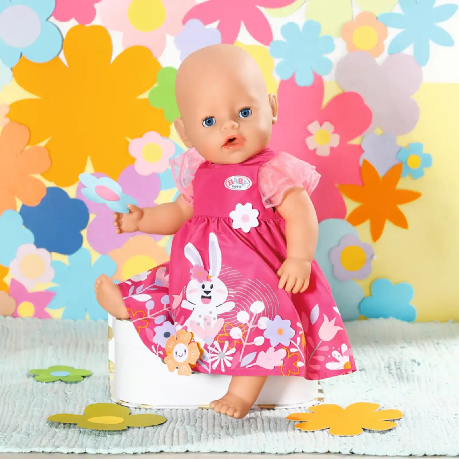 Одяг для ляльки BABY BORN - СУКНЯ З КВІТАМИ (43 cm) (832639)