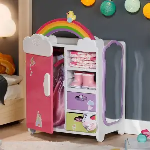 Ігровий набір BABY BORN - ГАРДЕРОБ З ВЕСЕЛКОЮ ТА КАЧЕЧКОЮ (світло, звук) (836040)