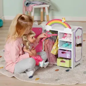 Ігровий набір BABY BORN - ГАРДЕРОБ З ВЕСЕЛКОЮ ТА КАЧЕЧКОЮ (світло, звук) (836040)