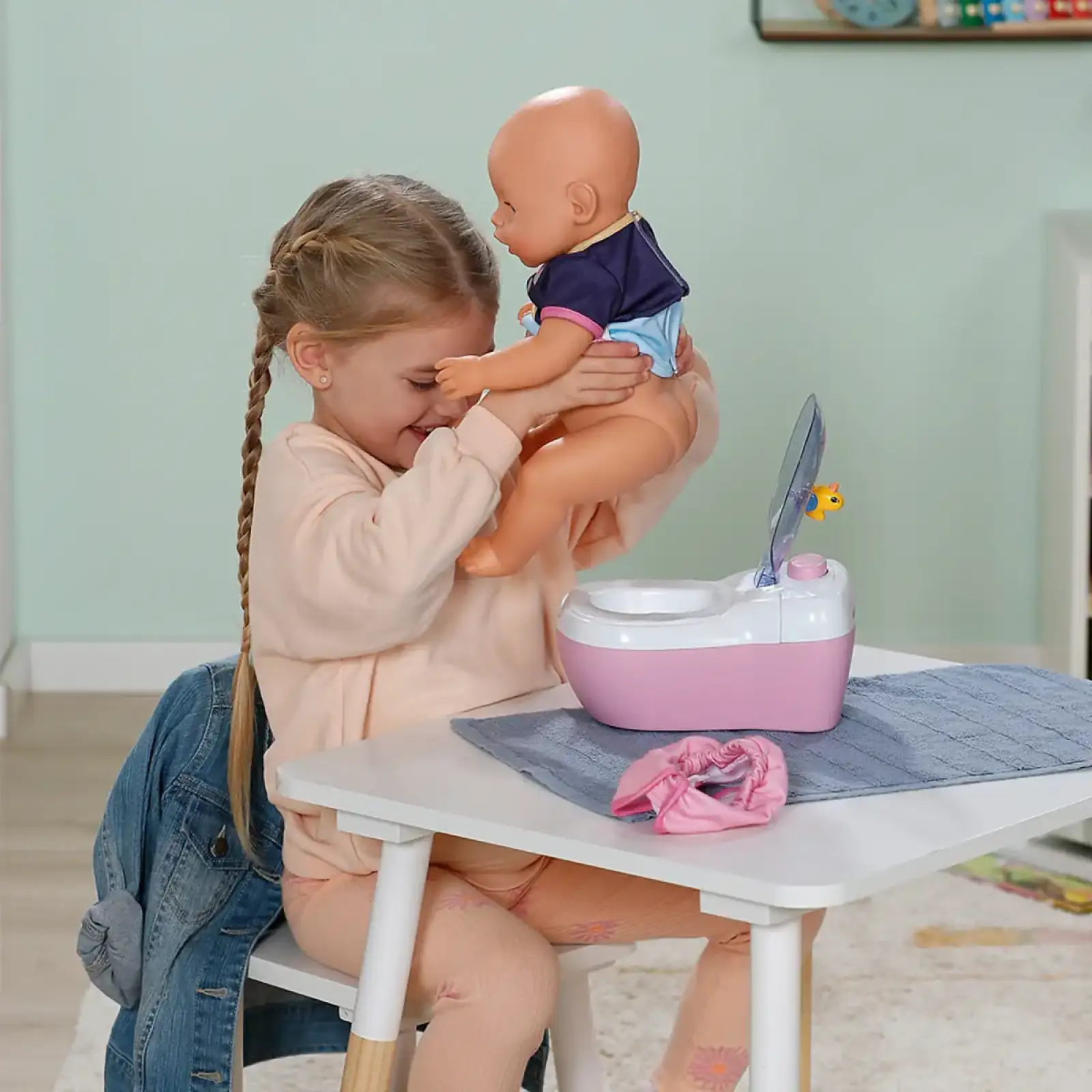 Інтерактивний унітазик для ляльки BABY BORN – МАЛЕНЬКИЙ ТУАЛЕТ (звук) (837542)