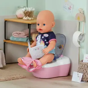 Інтерактивний унітазик для ляльки BABY BORN – МАЛЕНЬКИЙ ТУАЛЕТ (звук) (837542)