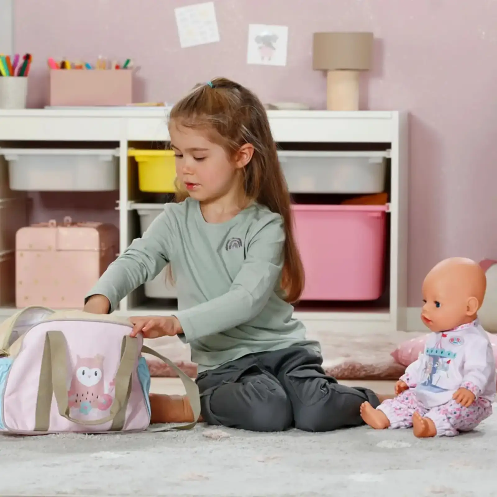 Сумка для куклы BABY BORN – ЦВЕТОЧНОЕ НАСТРОЕНИЕ ( с аксесс.) (837894)