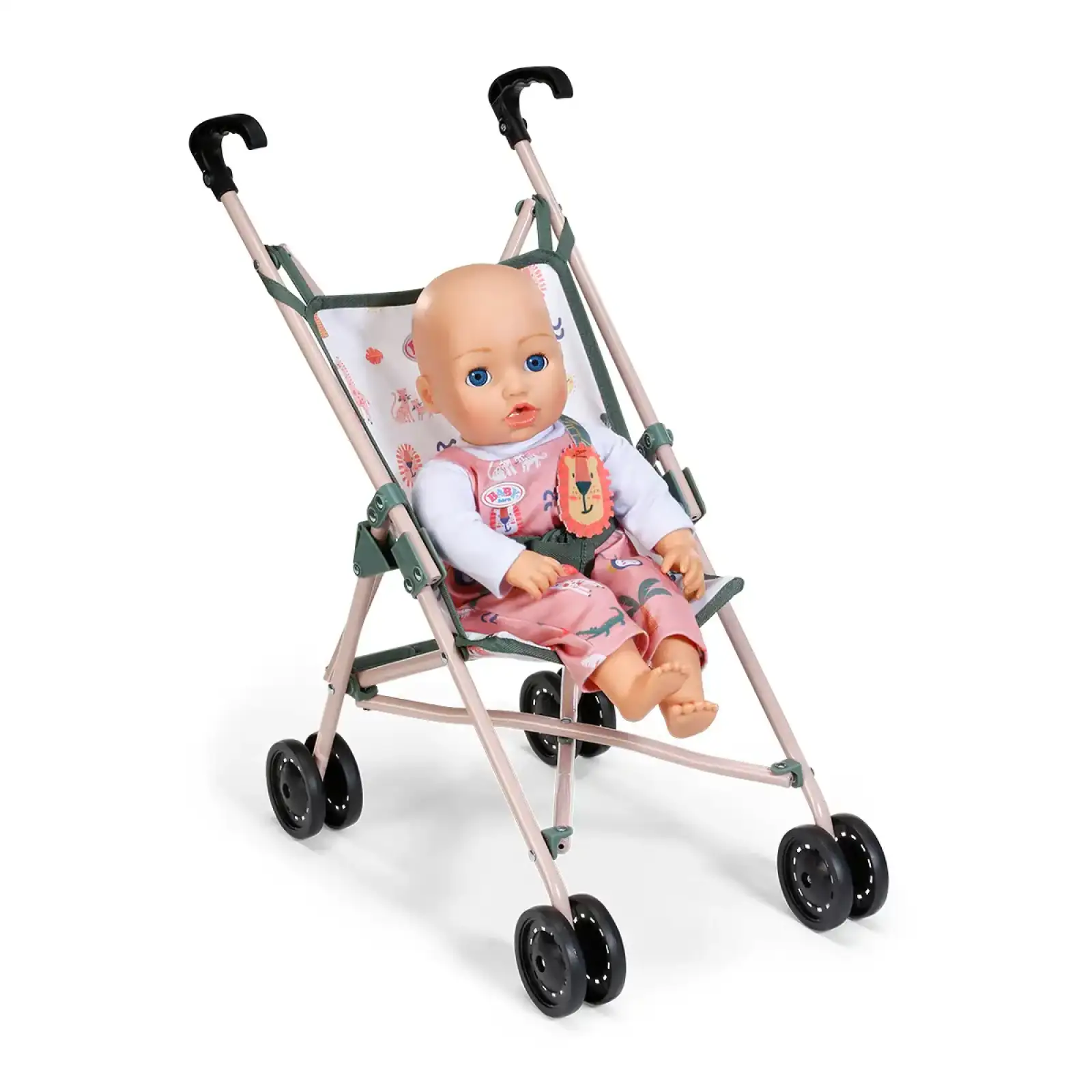 Візочок для ляльки BABY BORN - ТРОПІКИ (прогулянкова, складна) (838327)