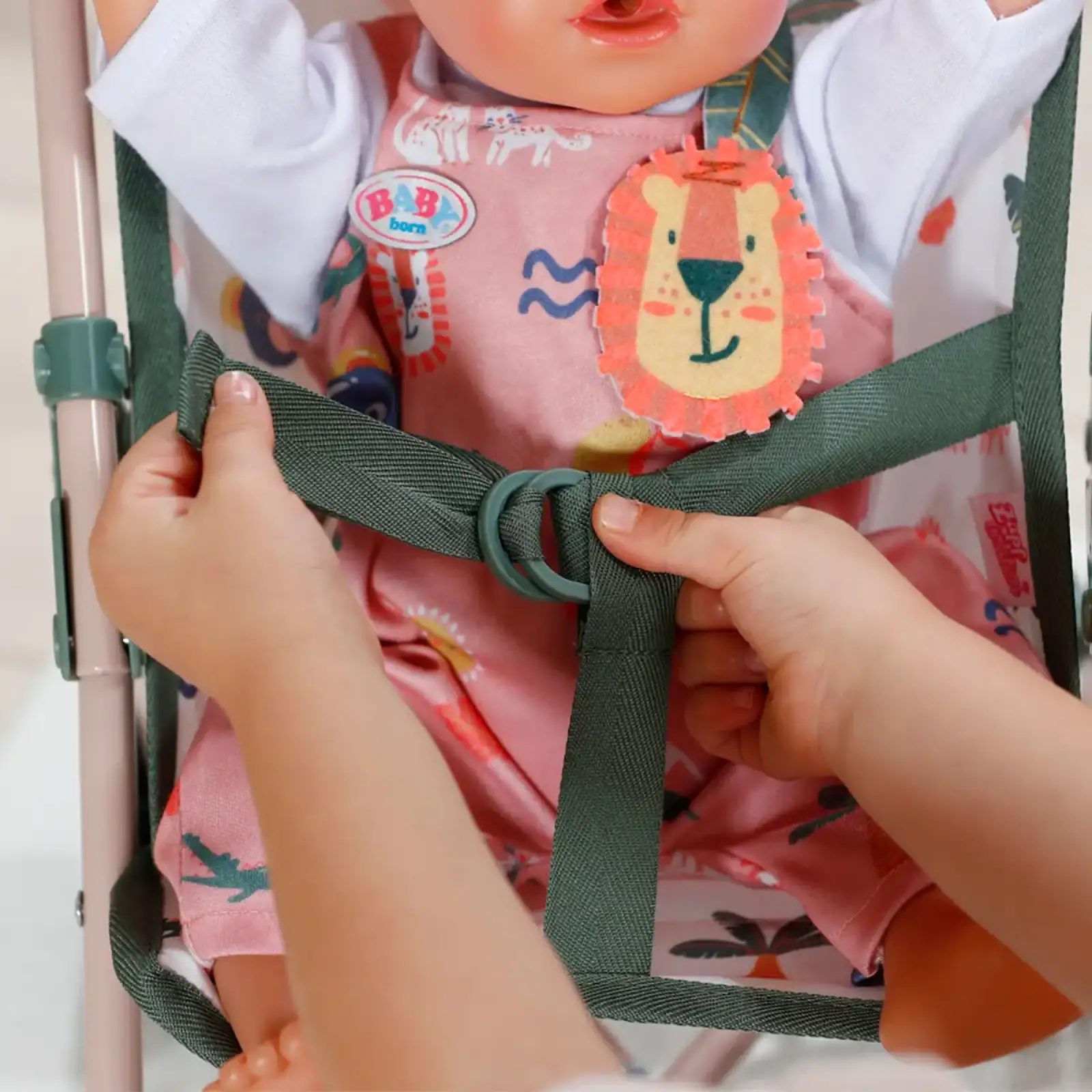 Візочок для ляльки BABY BORN - ТРОПІКИ (прогулянкова, складна) (838327)