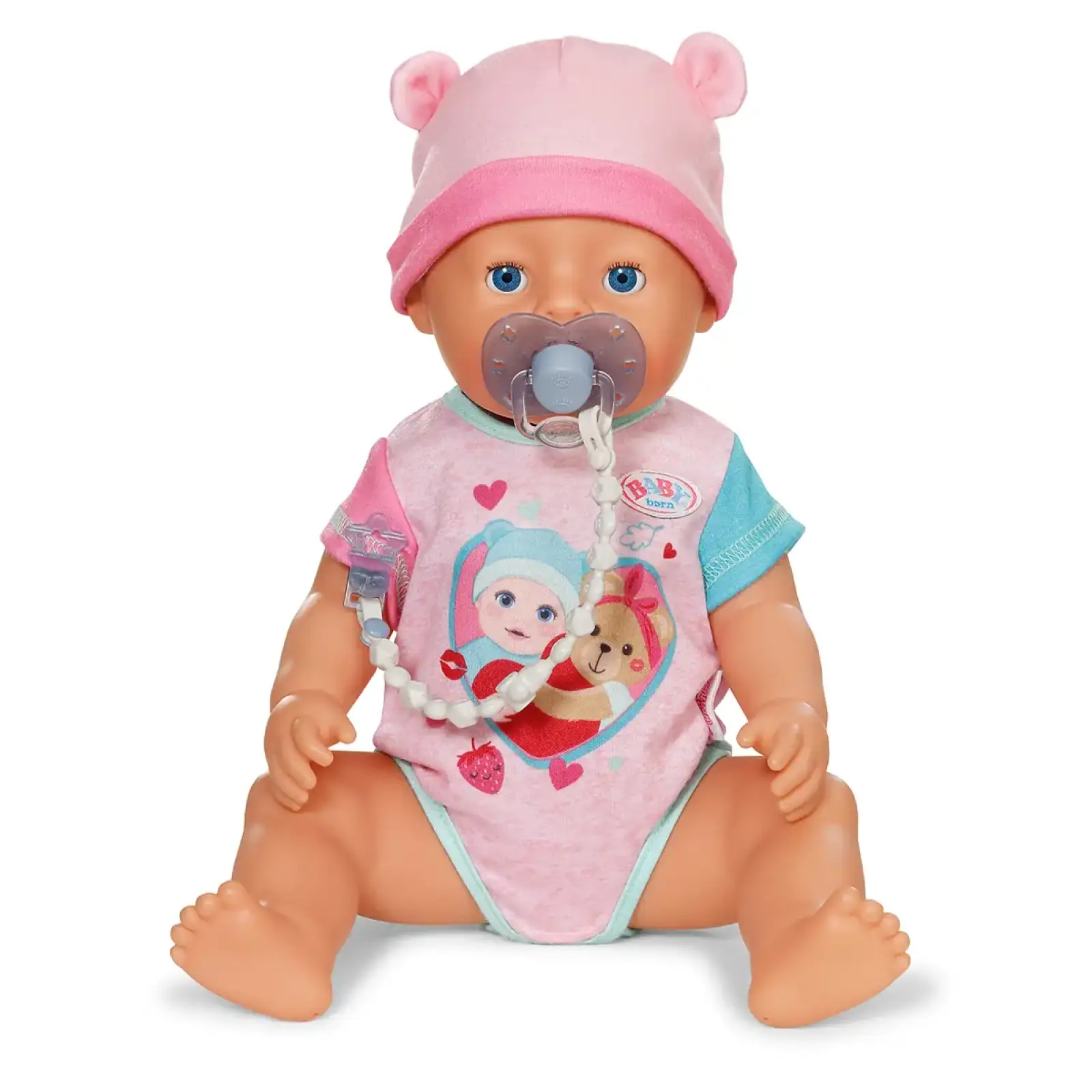 Пустышка для куклы BABY BORN на клипсе (голубая) (838679-1)