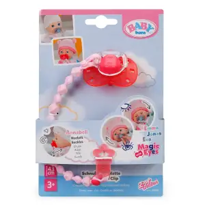 Пустышка для куклы BABY BORN на клипсе (розовая) (838679-2)