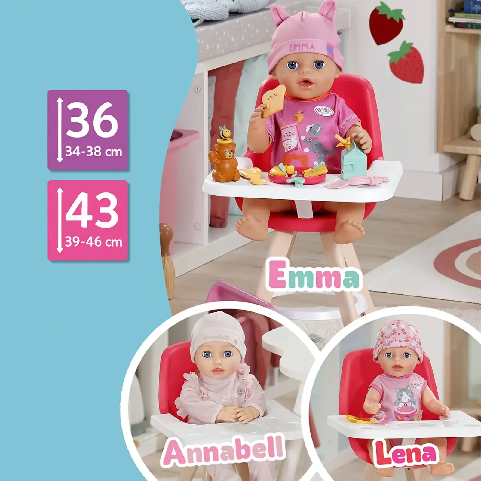Стільчик для ляльки BABY BORN – ЧАС ГОДУВАННЯ (839744)