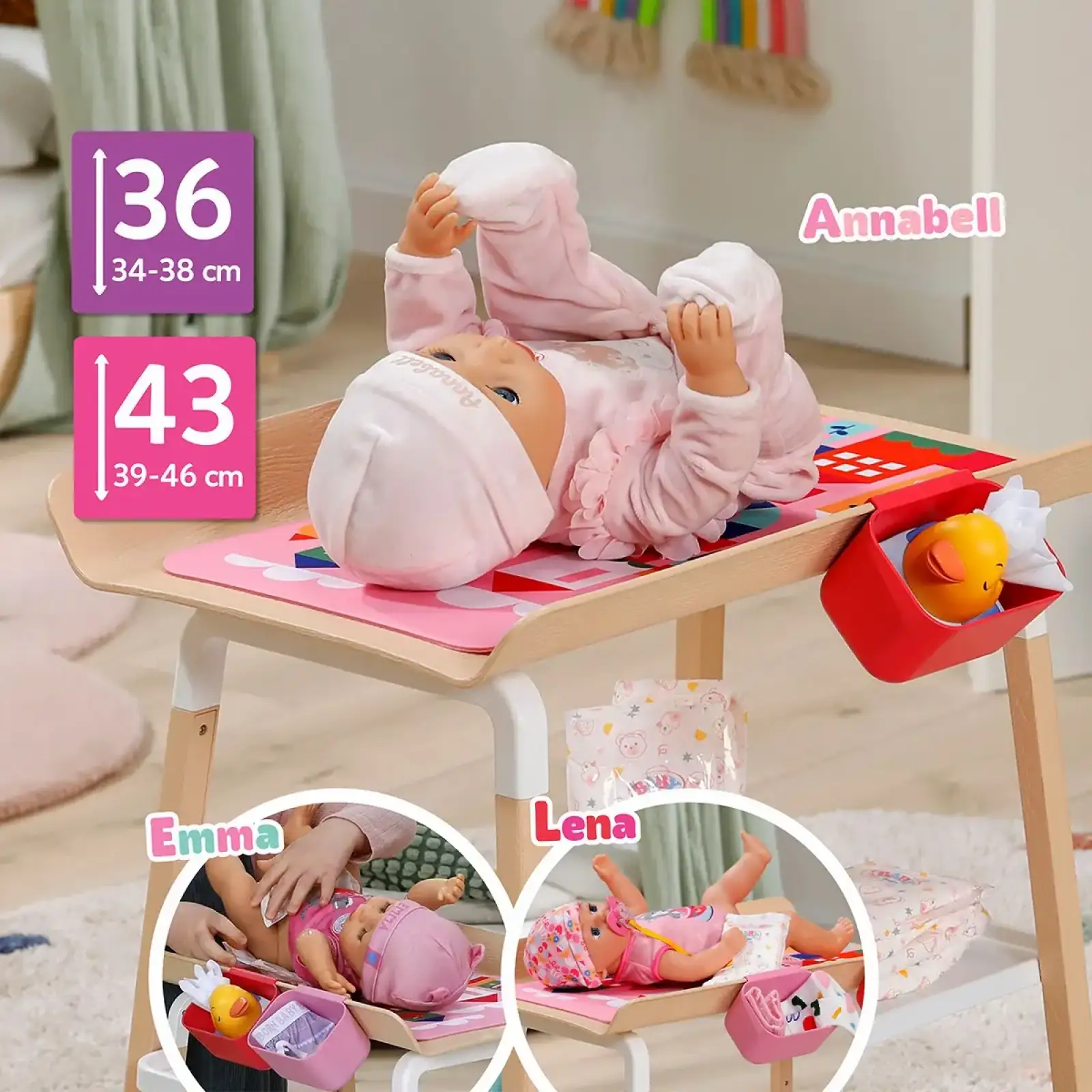 Пеленальний столик для ляльки BABY BORN – КОМФОРТНИЙ ДОГЛЯД (839782)