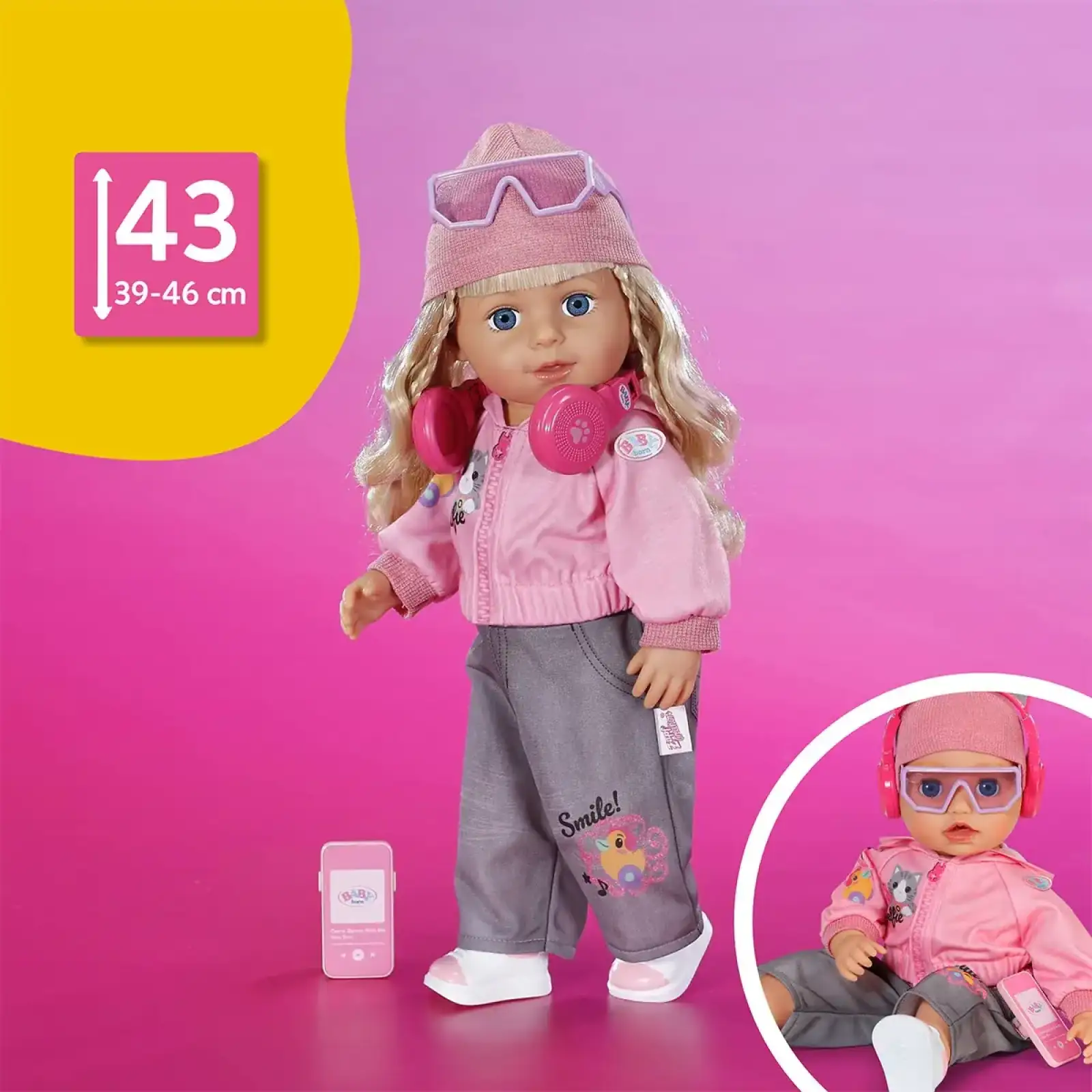 Набор одежды и аксессуаров для куклы BABY BORN – КРУТАЯ ДЕВОЧКА (840009)