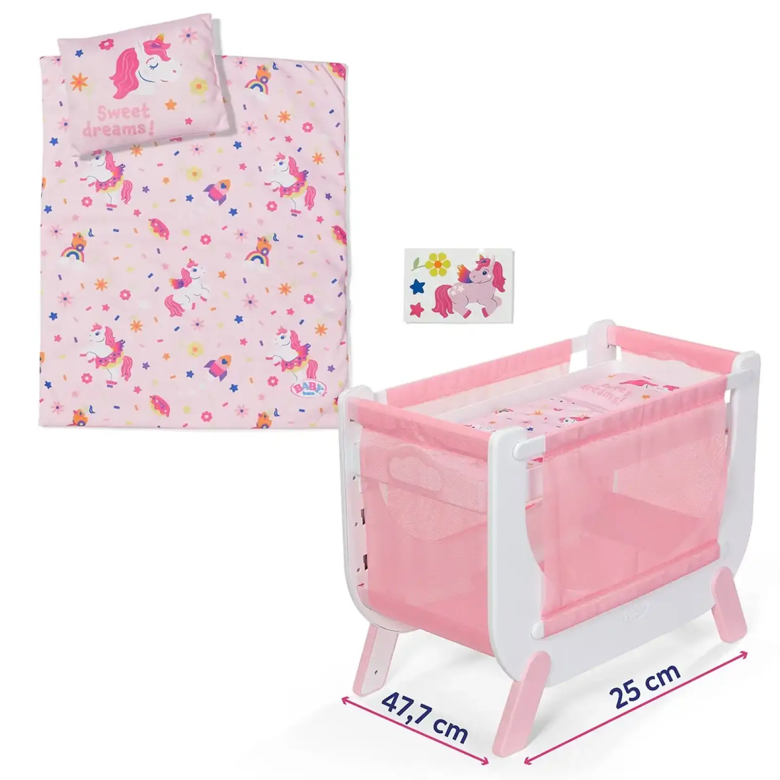 Кроватка для куклы BABY BORN – СНЫ ЕДИНОРОГА (840993)