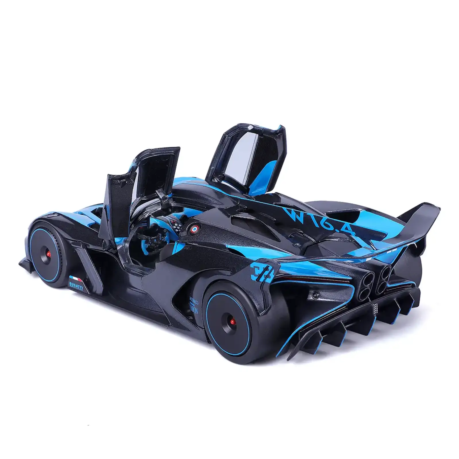 Автомодель - BUGATTI BOLIDE (чорно-синій, 1:18) Bburago (18-11047 BU)