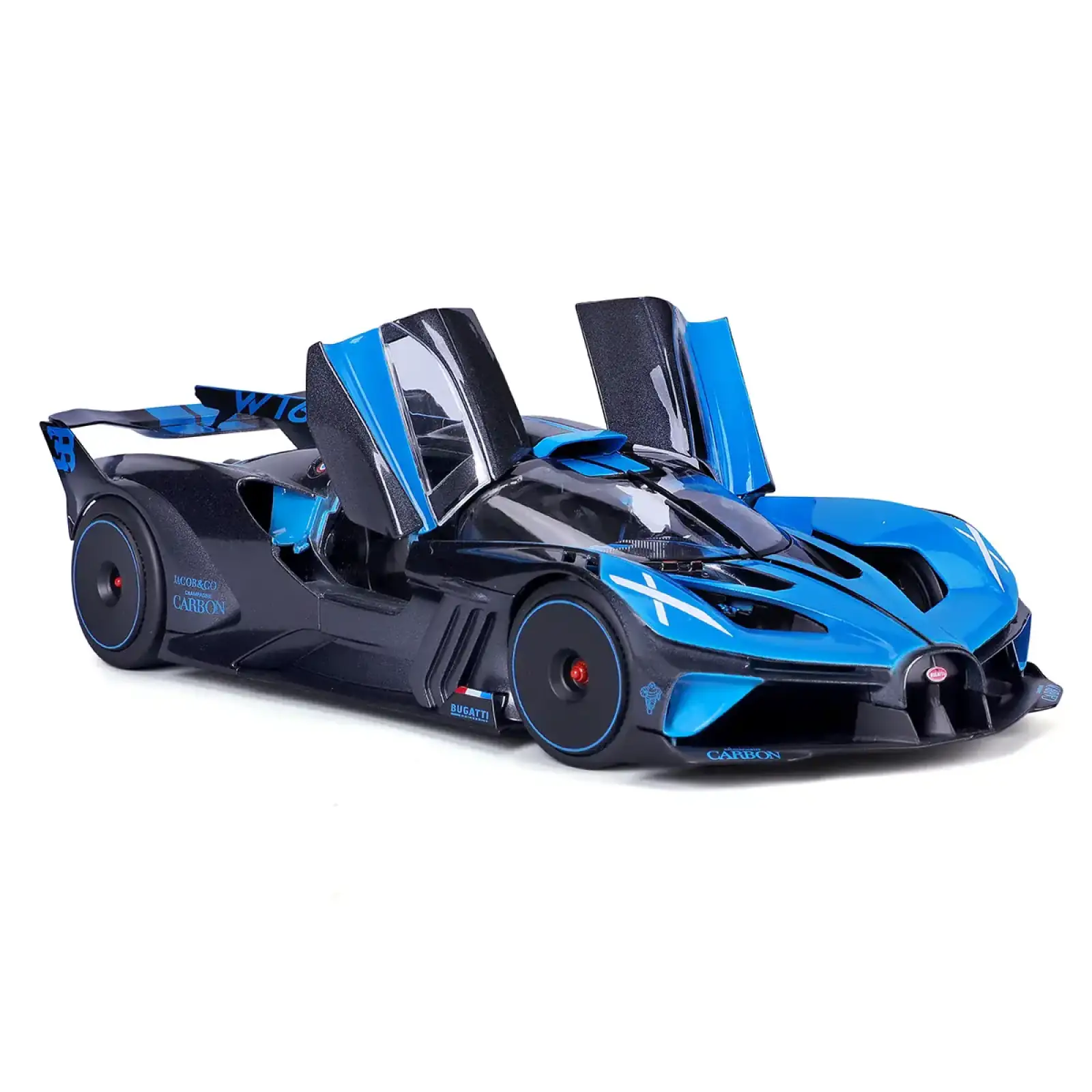 Автомодель - BUGATTI BOLIDE (чорно-синій, 1:18) Bburago (18-11047 BU)