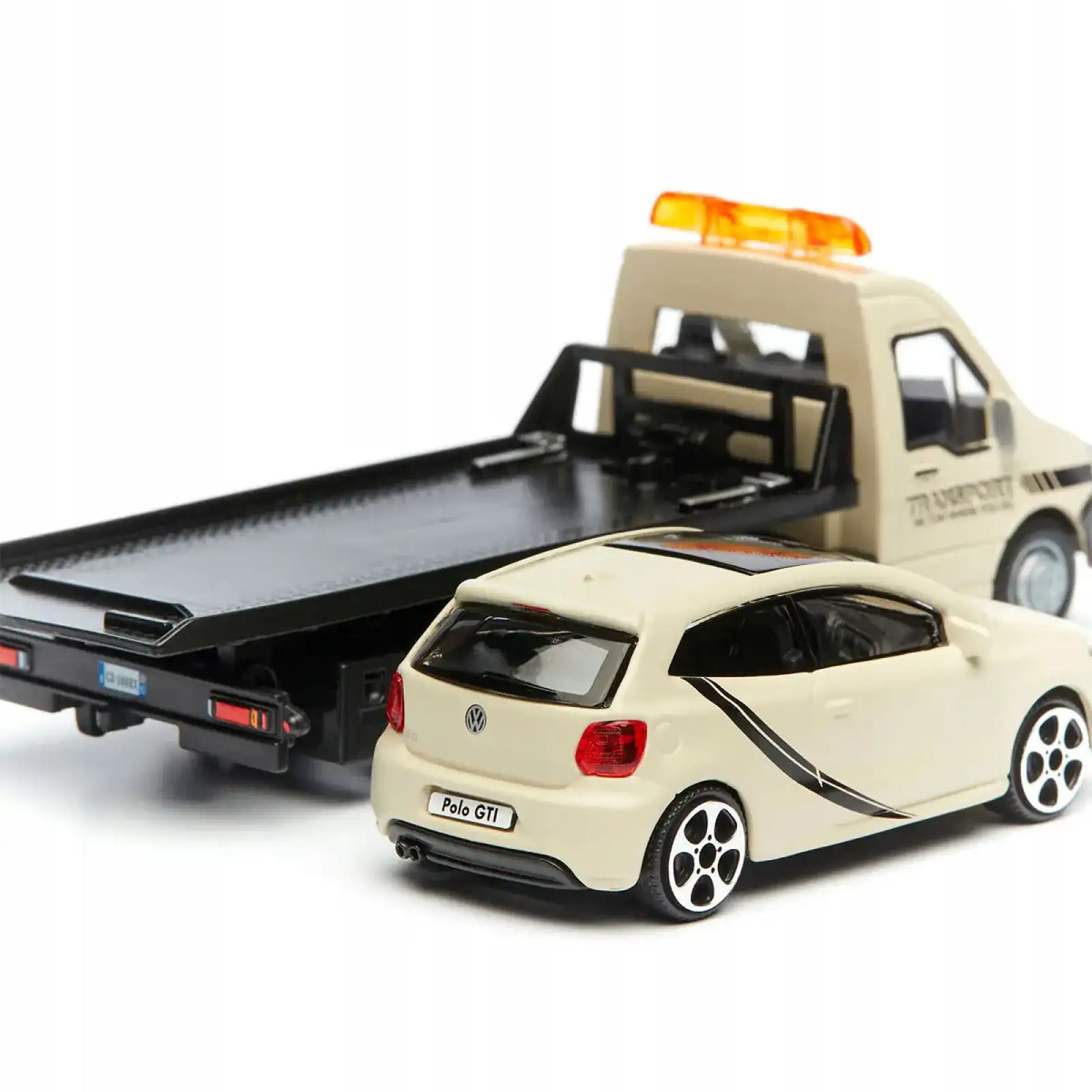 Ігровий набір - АВТОПЕРЕВІЗНИК автомоделлю VW Polo GTI Mark 5 Bburago (18-31403)