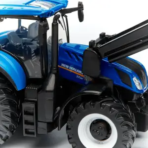 Модель серии Farm - ТРАКТОР NEW HOLLAND T7.315 с фронтальным погрузчиком (синий, 1:32) Bburago (18-31632)