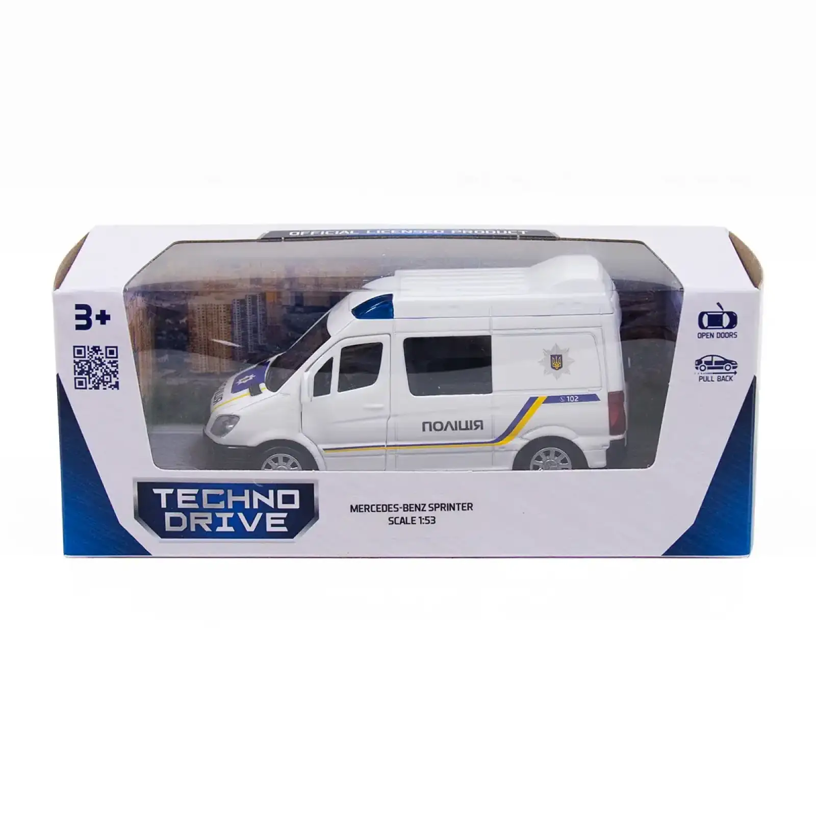Автомодель – MERCEDES-BENZ SPRINTER ПОЛИЦИЯ TechnoDrive (250294)