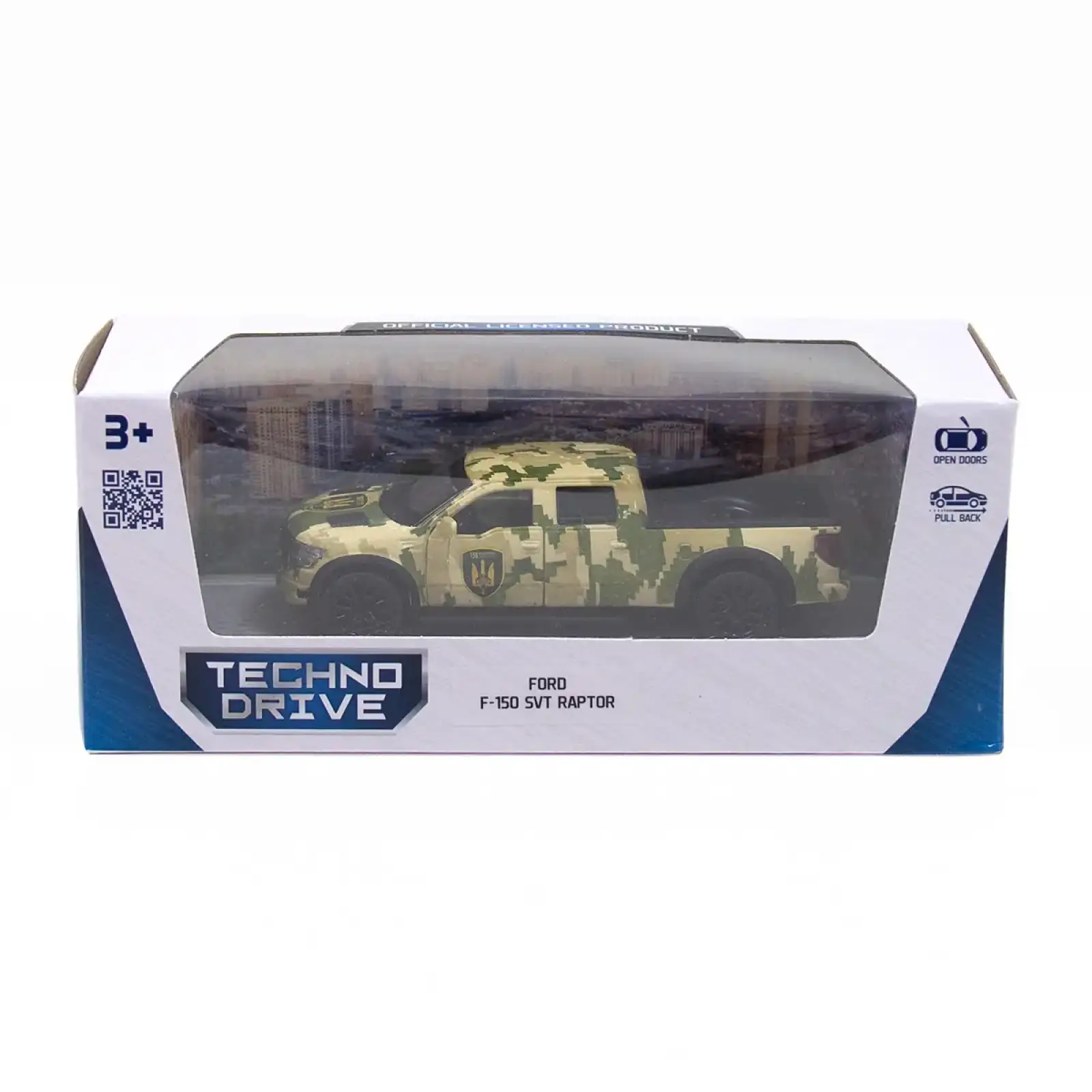 Автомодель FORD F-150 SVT RAPTOR МІЛІТАРІ TechnoDrive (250296)