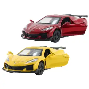 Автомодель CHEVROLET CORVETTE C8 Z06 2024 (желтый, красный) TechnoDrive (250310)