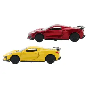 Автомодель CHEVROLET CORVETTE C8 Z06 2024 (желтый, красный) TechnoDrive (250310)